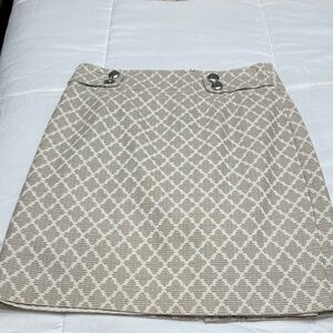 Banana Republic Elegant Beige Patterned Women's Skirt